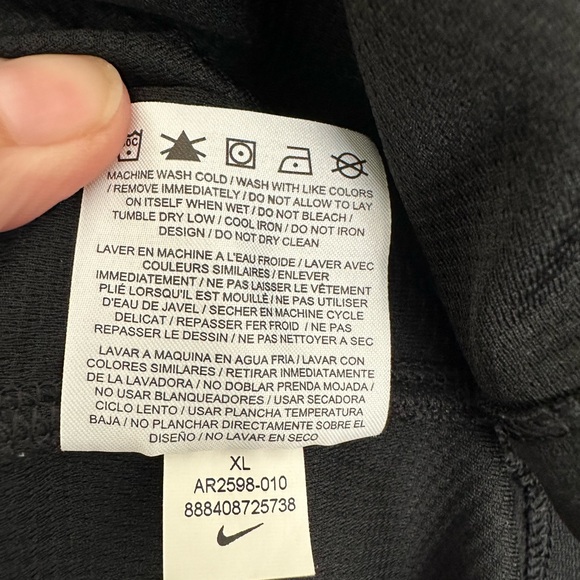 Nike Golf Seahawks Men’s 1/2 Zip Shirt Long Sleeve Pullover Black Size XL - Picture 9 of 13